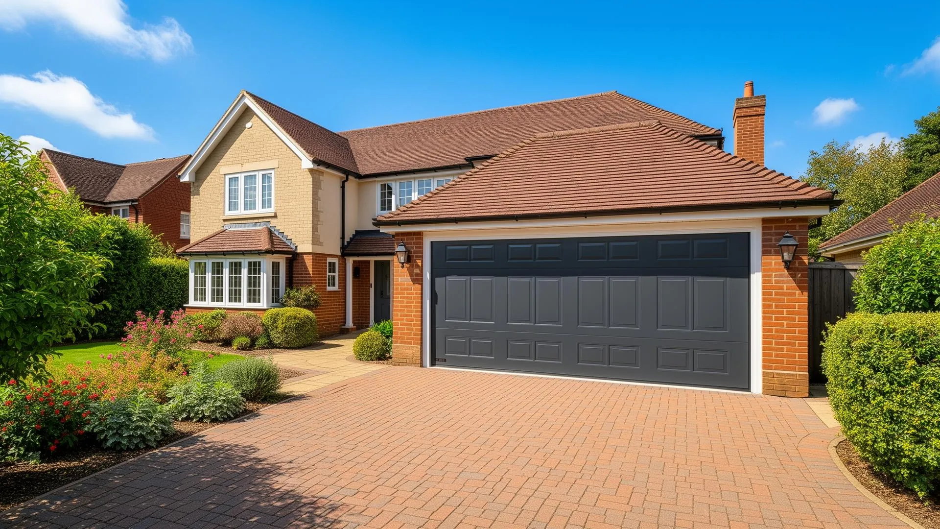 Professional garage door spraying in Birmingham - Transform faded doors to any colour