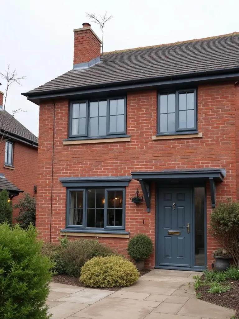 Window and door spraying before and after showing uPVC frame transformation - Spray Genius Birmingham